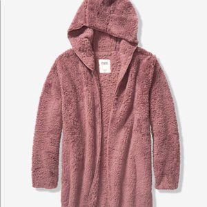 Size M/L Pink Sherpa Cardigan Brand New W/ Tags